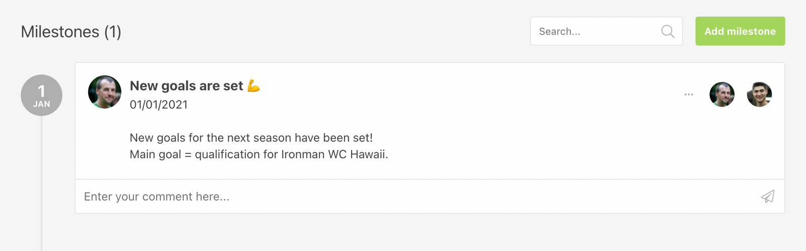 Milestones Milestones