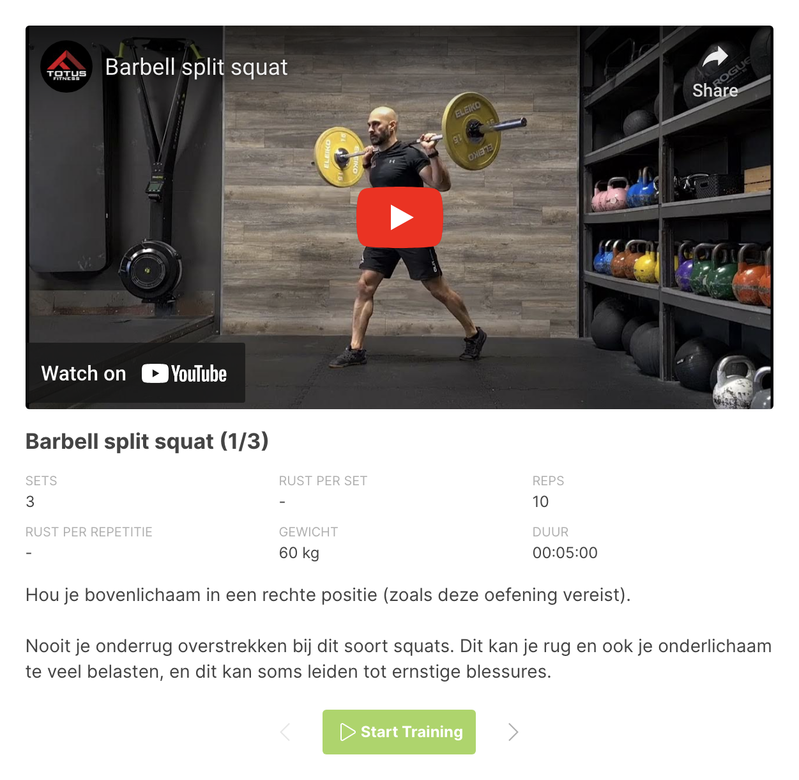 Kracht & core trainingen