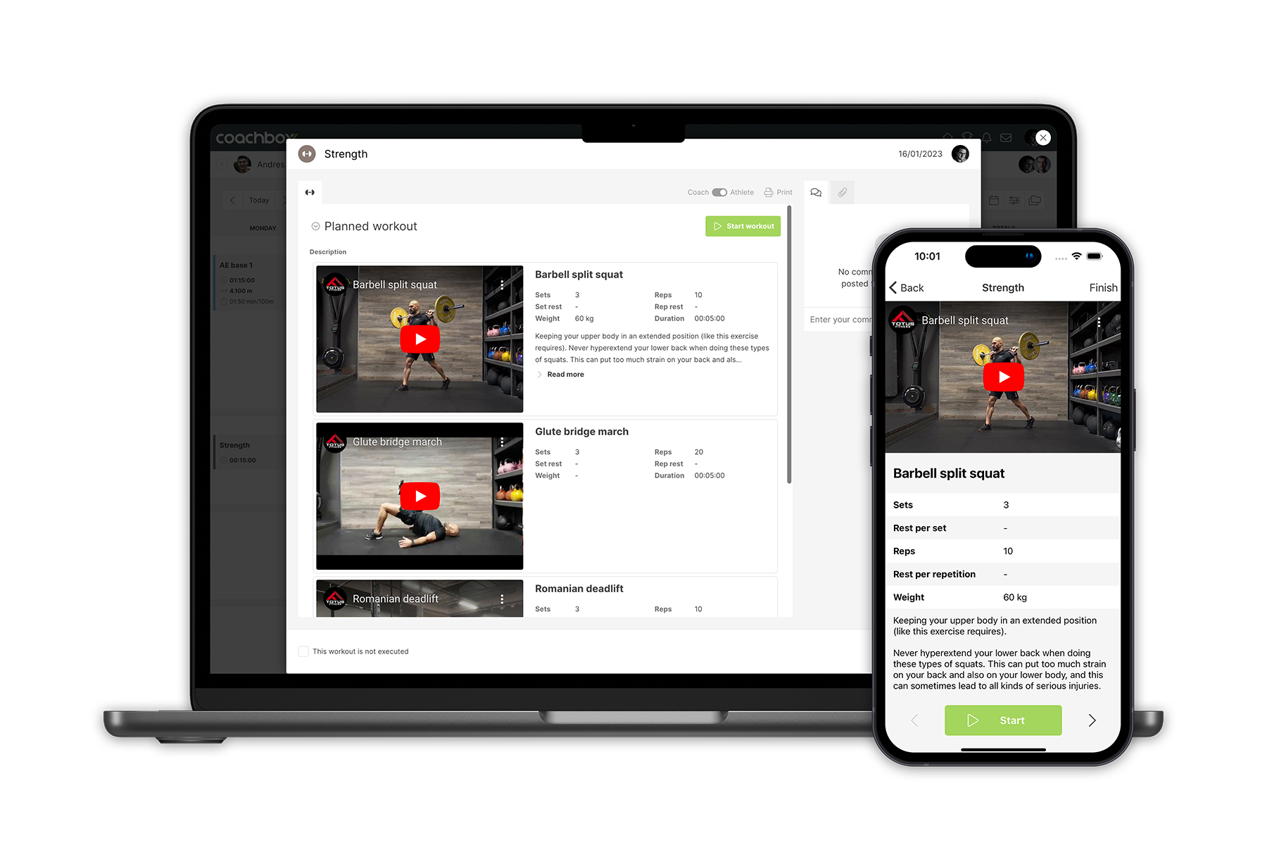 Coachbox kracht- en core-trainingen